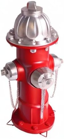 Fake Fire Hydrant for Dogs to Peed on, Dog Fire Hydrant Pee Post, 14.5" Backyard Decor Outdoor Statues Firefighter Gifts for Men (14.5")