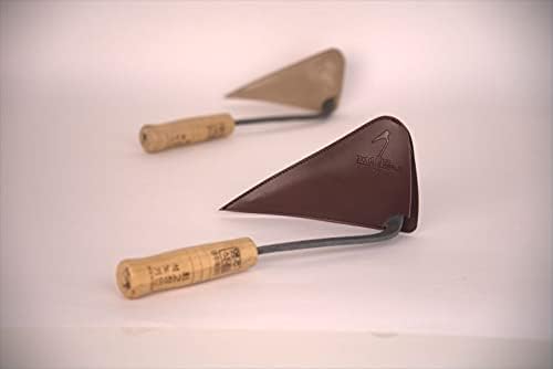 HandPlowHoe Gardentool with Safety Cover for Easy Gardening, Weeding and Farming Made by Korean Master Blacksmith (Small)