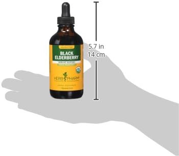 Herb Pharm Certified Organic Black Elderberry 4 Ounce