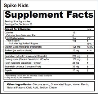 Original Kids Spike Support Supplement 60 Chewable 2 Month