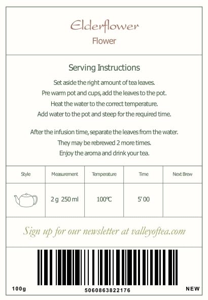 Organic Elderflower Tea Herbal