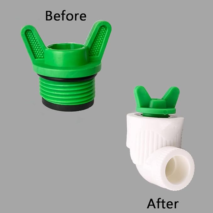 1/2” NPT Plug, Male Thread Pipe Caps and Plugs Fitting for Garden Irrigation Water Tubing Stopper, 5PCS (3/4" ID)