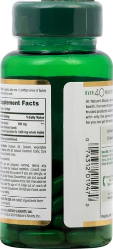 Nature's Bounty Milk Thistle, Herbal Health 1000 mg, 50 Ct