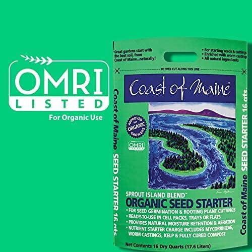 (16qt) Sprout Island Blend, Organic & Natural Seed Starter for Seed Germination & Root Plant Cuttings