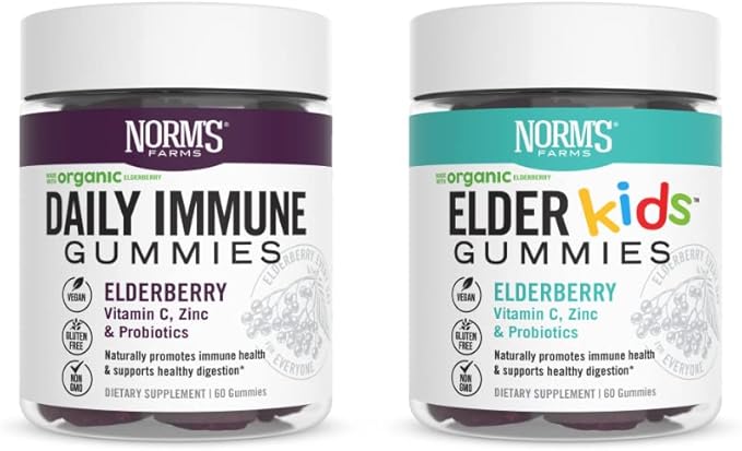 Norm's Farms Daily Immune and ElderKids 120 Gummies
