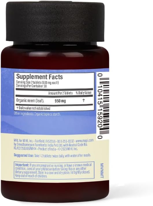 Maharishi Ayurveda Neem Capsules Herbal Skin