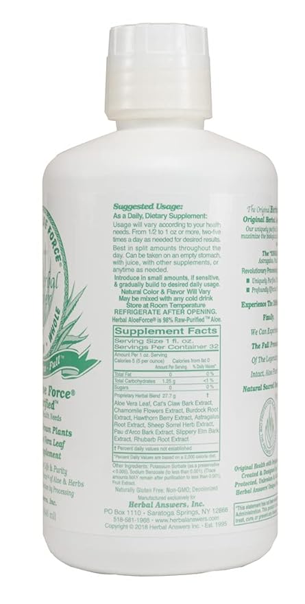 Herbal Aloe Force Aloe Vera and 32 fl