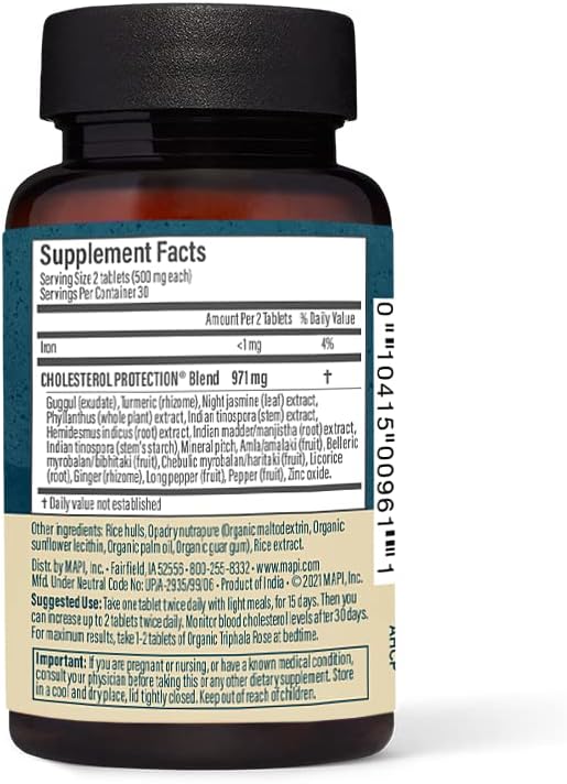 Maharishi Ayurveda - Cholesterol Protection Herbal (60 Tablets-500mg) Tablets-500mg)