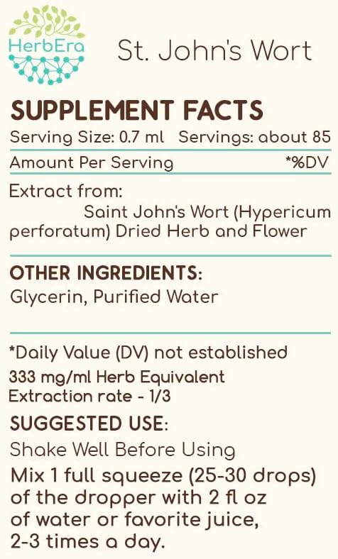 St. John's Wort B60 Alcohol-Free Herbal (2 fl