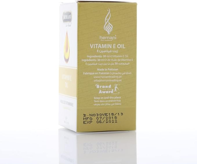 Hemani Vitamin E Oil 30mL (1 100% Edible
