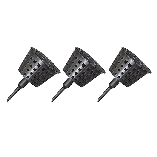 Happyyami 100PCS Plastic Bonsai Fertilizer Box with Lid - Practical Container for Orchid and Succulent Plant Nutrition, Portable Gardening Tool for Home and Garden Size S (Black)