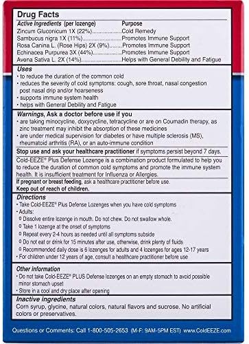 Cold-Eeze Plus DEFENSE Cold-Shortening Lozenges, 12