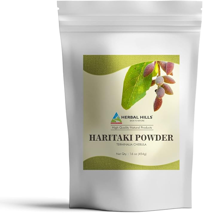 HERBAL HILLS Haritaki Powder Terminalia Chebula 1 Pound 16 Oz 1