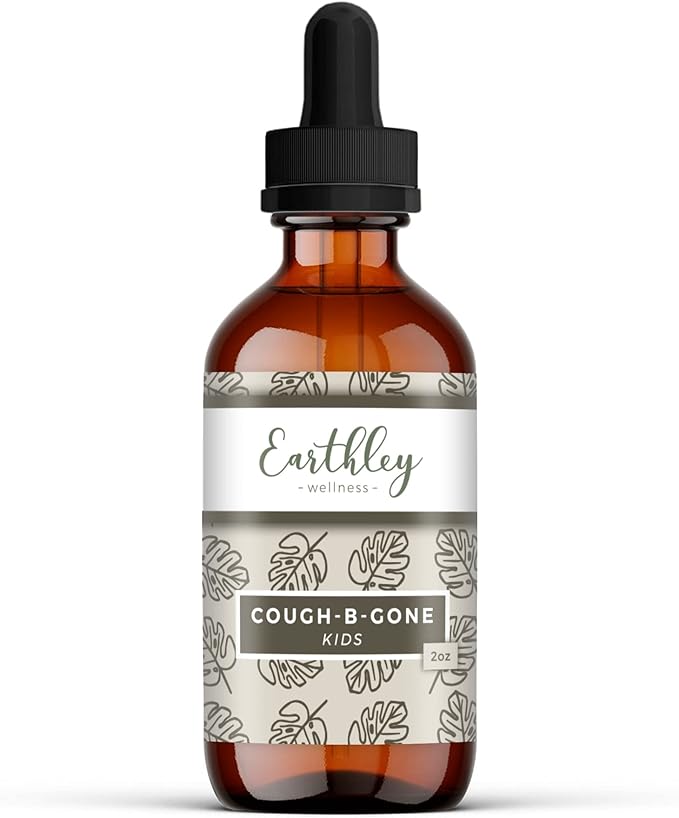 Earthley Wellness, Cough-B-Gone, Natural Herbal Formula, (2oz, Kids)
