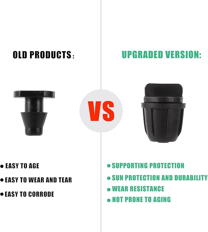 1/4 inch Drip Irrigation Fittings, Lock Barbed End Plugs for ¼ in. tubing; Tubing Outside Diameter (OD) is 0.250 in., Internal Diameter (ID) is 0.170. in.(25Pcs/Pack) (Black-End Cap)