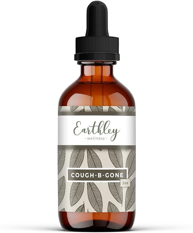 Earthley Wellness, Cough-B-Gone, Natural Herbal Formula, (2oz, Original)