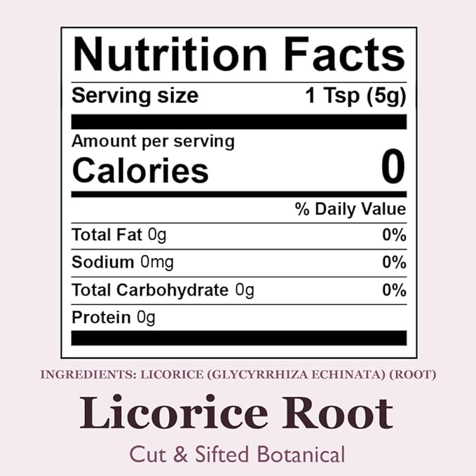 Organic Positively Botanicals Company, Licorice Root, 16 Ounce