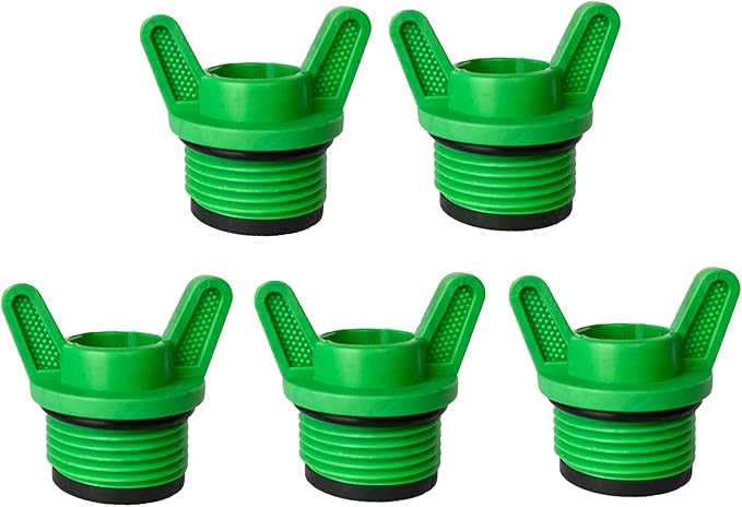 1/2” NPT Plug, Male Thread Pipe Caps and Plugs Fitting for Garden Irrigation Water Tubing Stopper, 5PCS (3/4" ID)