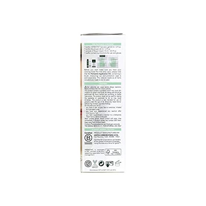 Herbatint Permanent Haircolor Gel, FF5 Sand 100% Grey 4.56 oz