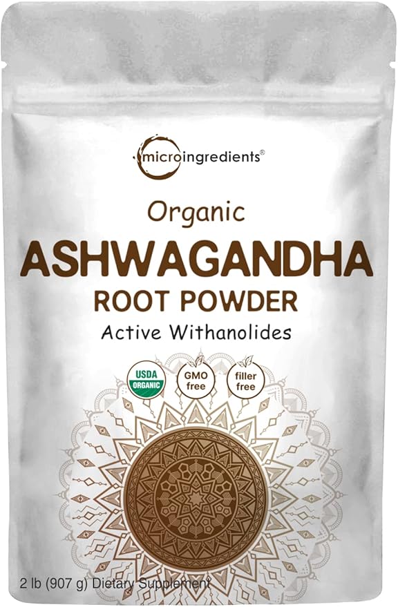 Micro Ingredients Organic Ashwagandha Root Powder 2 Pound,