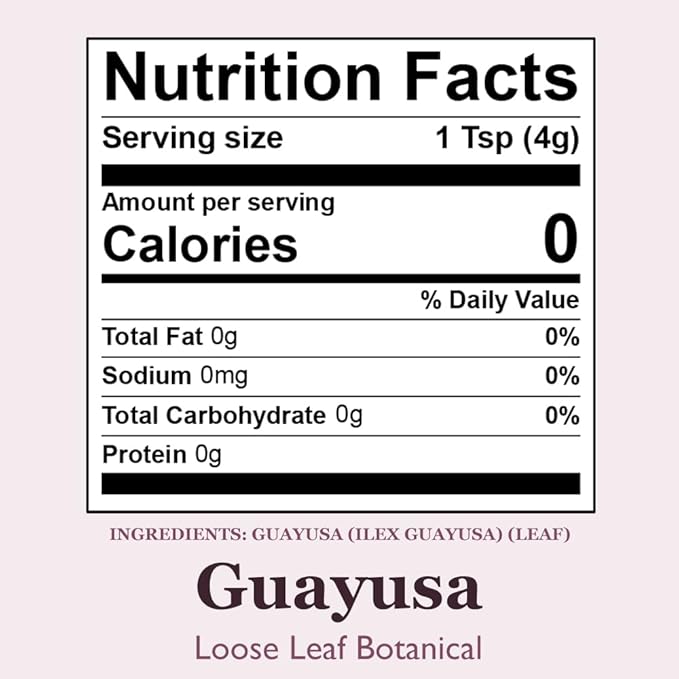 Organic Positively Botanicals Company, Guayusa, Loose 16 Ounce
