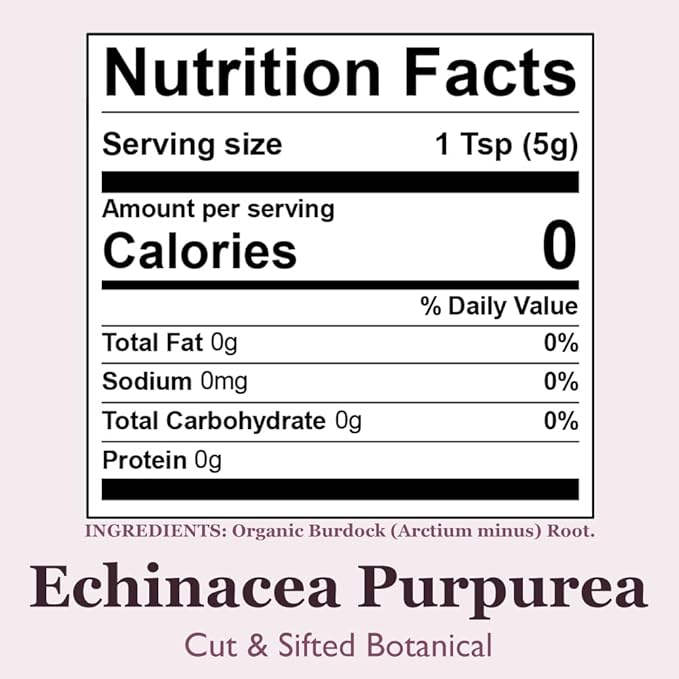 Organic Positively Botanicals Company, Echinacea Purpurea, 4 Ounce