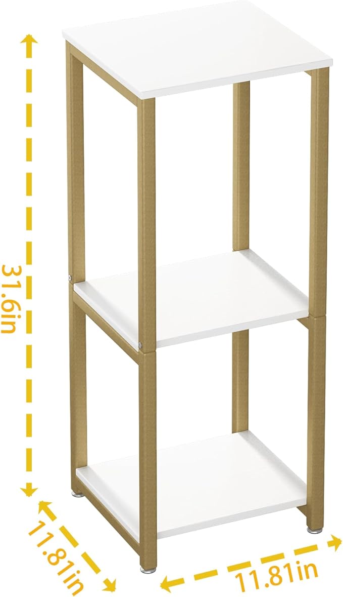 Plant Stand Indoor 3 Tier Tall Metal Corner Storage Tiered Plant Shelf Holder Multiple for Living Room Balcony Garden,Gold(3 Tier-Gold)