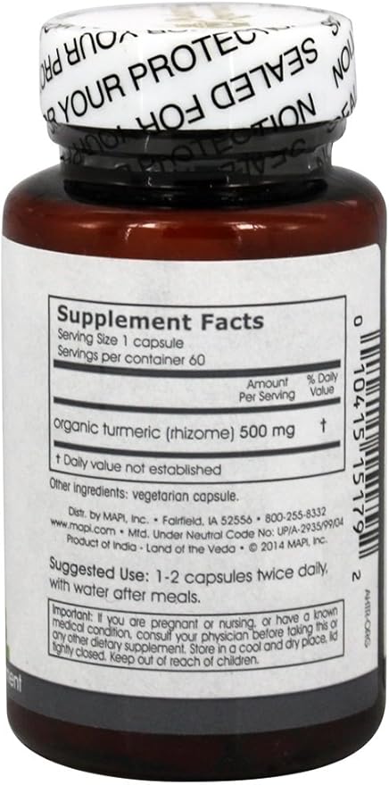 Maharishi Ayurveda - Turmeric Immunity Management (60 Herbal 600mg)