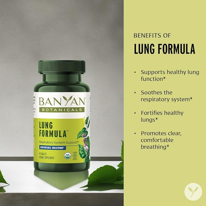 Banyan Botanicals Lung Formula – Organic 90 Tablets