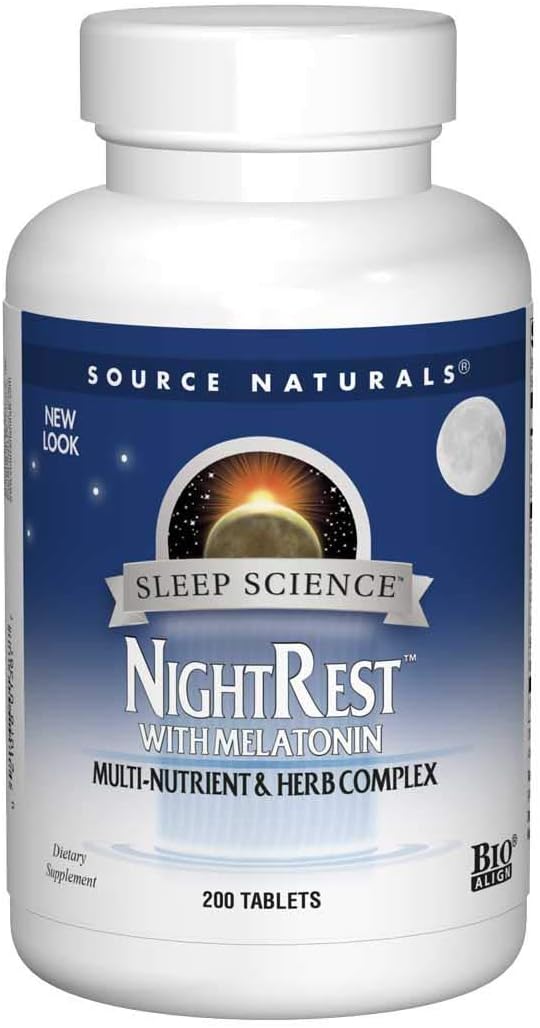 Source Naturals Sleep Science NightRest Multi-Nutrient 200 Tablets