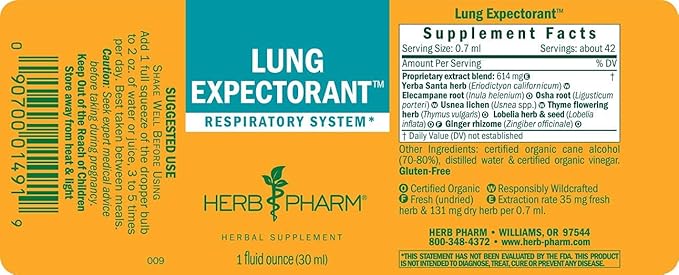 Herb Pharm Lung Expectorant Liquid Herbal 1 Ounce 1)