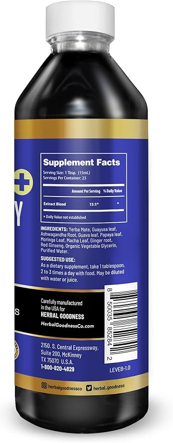 Herbal Goodness Energy and Vitality 12oz