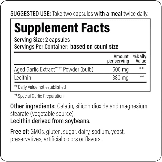 Kyolic Aged Garlic Extract Formula 104 100 Capsules