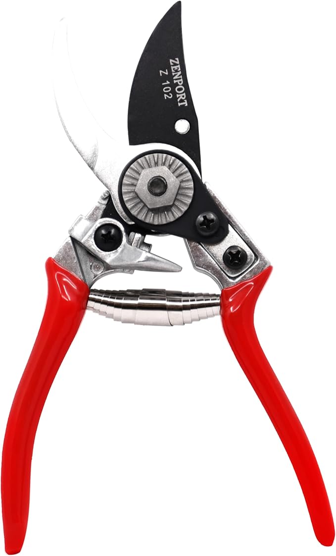 Zenport Z102-3PK of Pruners, 7-inch Ergonomic Swiss Style Bypass Pruning Shear, 3-Pack