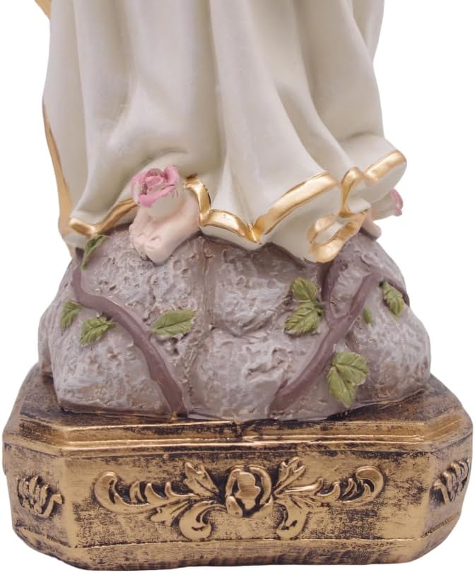 MeritMode 15" H Virgin Mary Praying Statue - Lourdes Catholic Collectible Figurine, Blessed Mother Figurine, Ideal Religious Gift for Home Dรฉcor & Outdoor Garden Decorations