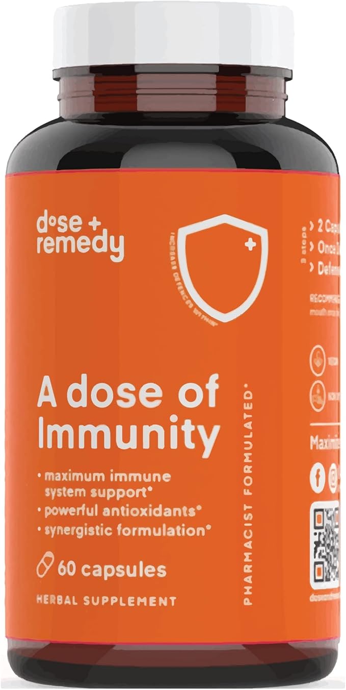 A Dose of Immunity Quercetin 500mg Quercetin 7 in 1 Immunity (60 Count)