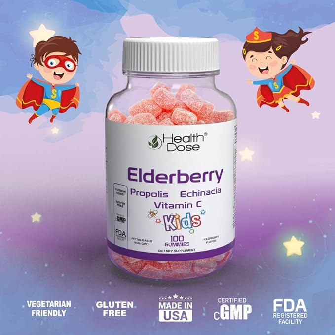 Elderberry Sambucus Gummy Vitamins Kids 100 2