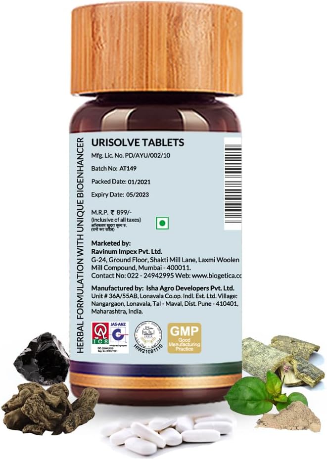 Urisolve Kidney Care Herbal Supplement 100% Vegan 80 Tablets