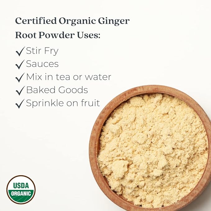 Starwest Botanicals Organic Ginger Root Powder, 1 Pound