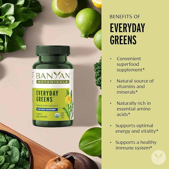 Banyan Botanicals Everyday Greens – Organic 90 Tablets