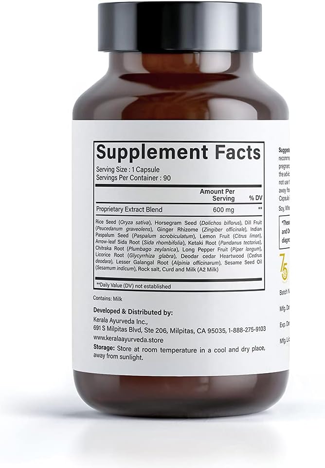 Kerala Ayurveda Neck Support Herbal Capsule 90 Count