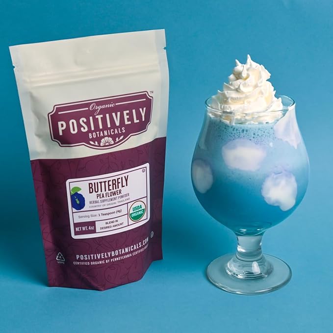 Organic Positively Botanicals Company, Butterfly Pea 16 Ounce