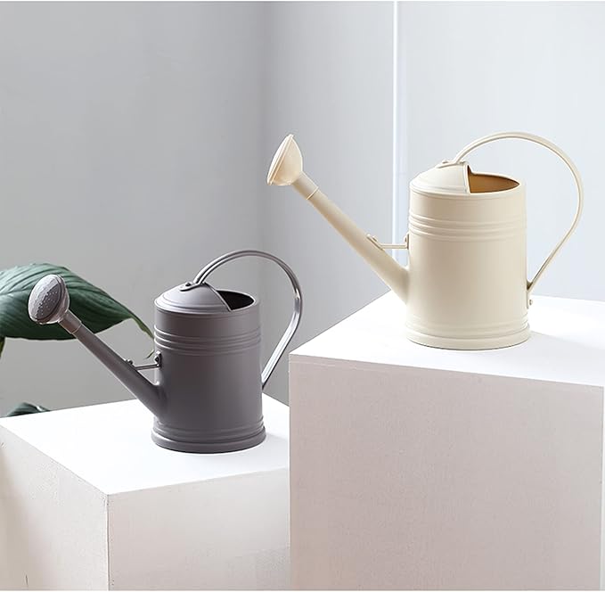 Watering Can for Indoor Plants, Plastic Flower Watering Can with Detachable Sprinkler Head, Indoor Watering Can for House Plants, Flowers 68oz 1/2 Gallon