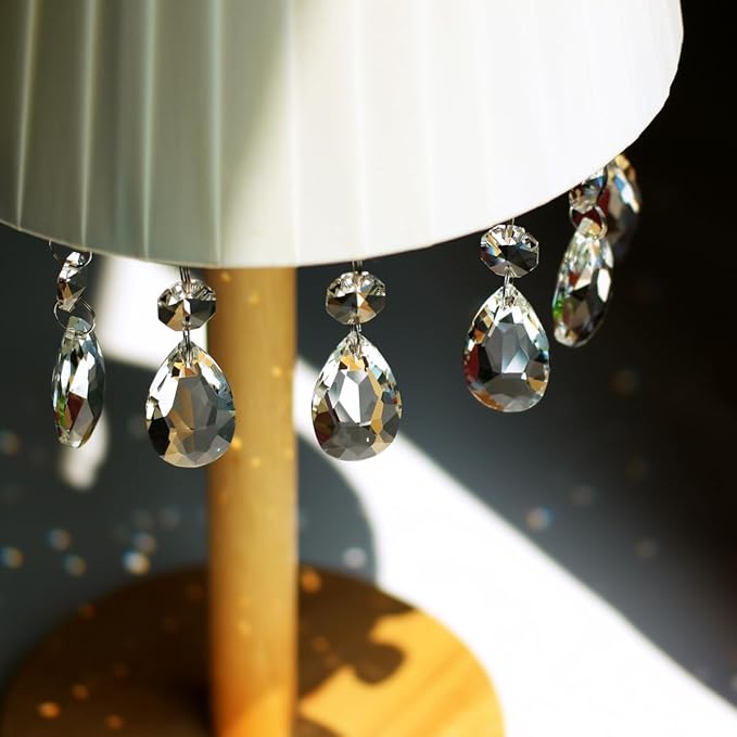 12pcs Crystal Suncatchers, Hanging Crystals Chandelier Prisms for Windows, Rainbow Maker Home Decoration