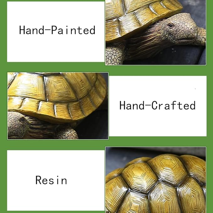 Turtle Garden Statue,Outdoor Decoration for Backyard/Patio/Pond/Lawn,Indoor Tortoise Figurine Sculpture Colloction for Floor or Tabletop