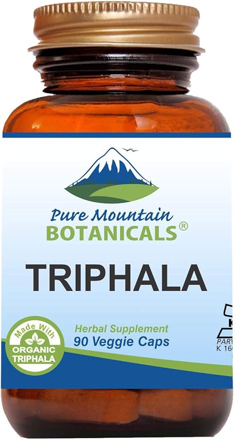 Pure Mountain Botanicals Triphala Capsules 90 500mg Organic