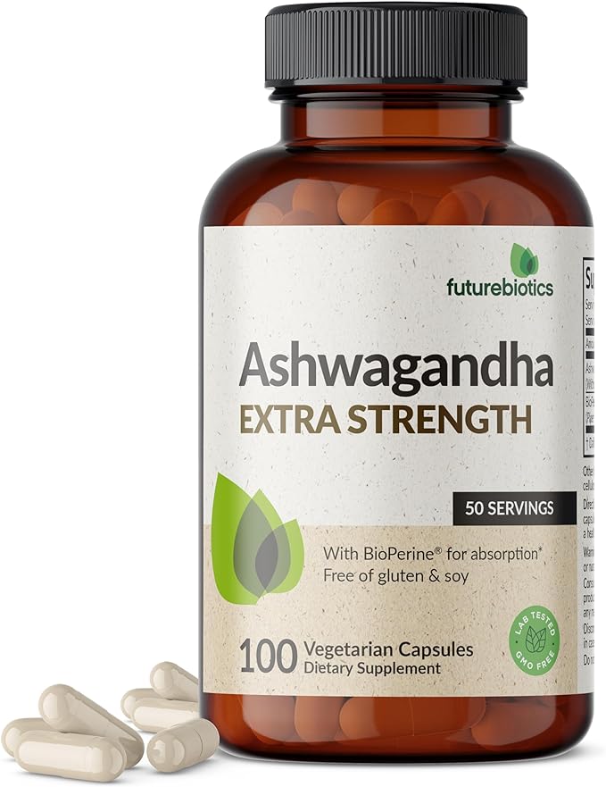 Futurebiotics Ashwagandha Extra Strength Stress & 100 Vegetarian
