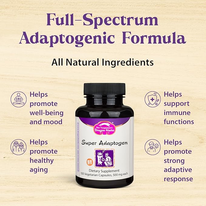 Dragon Herbs Super Adaptogen (100 Capsules, 500 mg