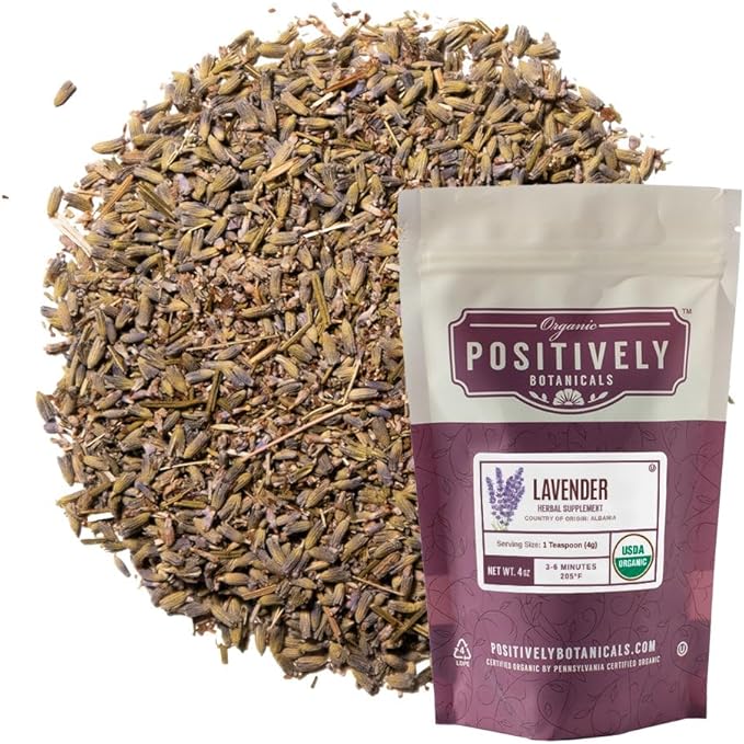 Organic Positively Botanicals Company, Lavender, Loose 4 Ounce