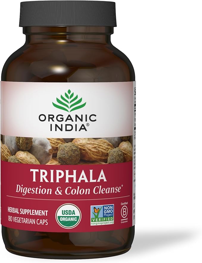 Organic India Triphala Capsules Organic 180 Capsules